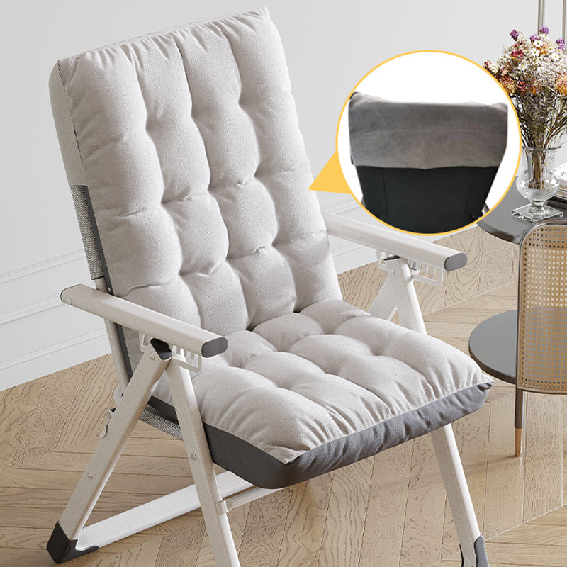 Sedia reclinabile pieghevole con cornice metallica contemporanea con blocco di posizione