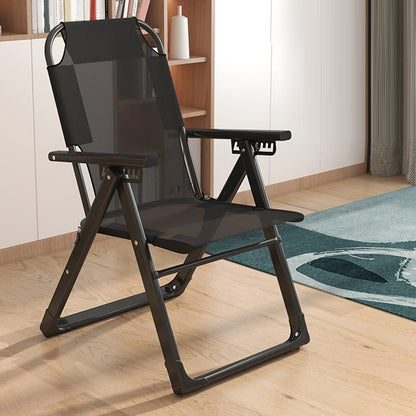 Sedia reclinabile pieghevole con cornice metallica contemporanea con blocco di posizione