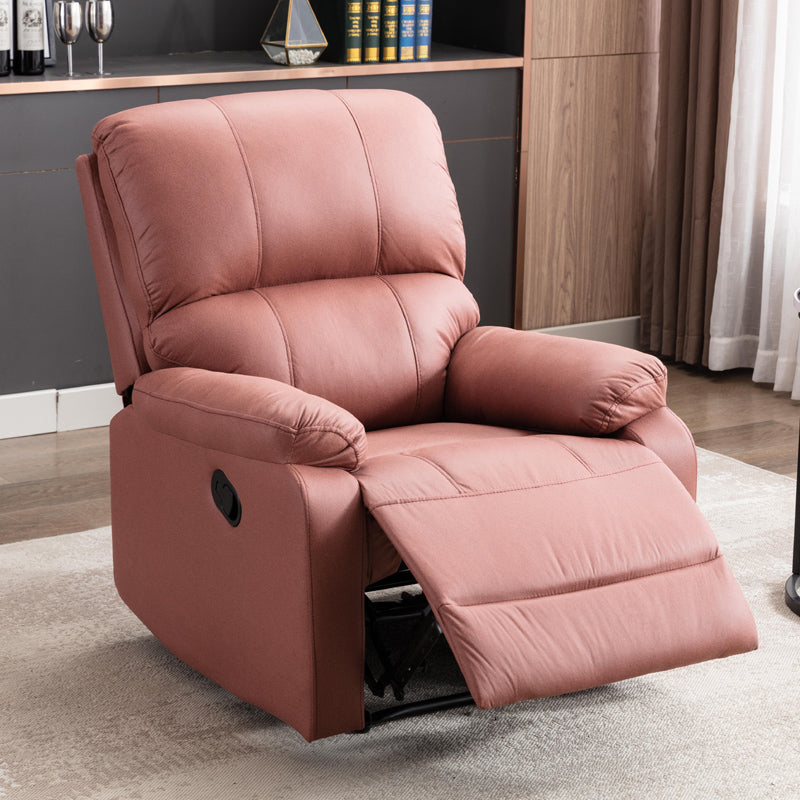 Reclure standard en cuir collé moderne avec repose-pieds prolongée