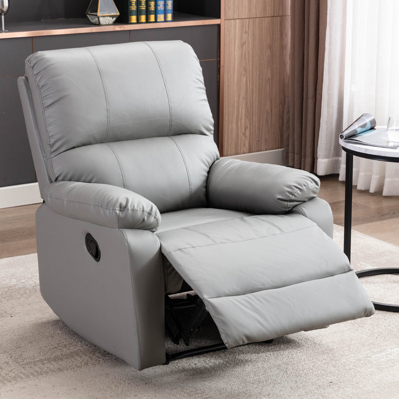 Reclure standard en cuir collé moderne avec repose-pieds prolongée