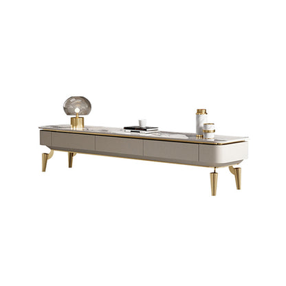 Enclosed Storage TV Media Console Glam Media Console with 3 Drawers 79"L x 16"W x 16"H Clearhalo 'furn' 'furn_tv_stands_entertainment_centers' 'Furniture' 'Living Room Furniture' 'TV Stands & Entertainment Centers' 'TV Stands & Media Storage Furniture' 'tv_stands_entertainment_centers' 7181577