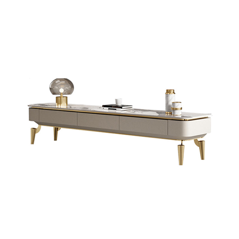 Enclosed Storage TV Media Console Glam Media Console with 3 Drawers Clearhalo 'furn' 'furn_tv_stands_entertainment_centers' 'Furniture' 'Living Room Furniture' 'TV Stands & Entertainment Centers' 'TV Stands & Media Storage Furniture' 'tv_stands_entertainment_centers' 7181581