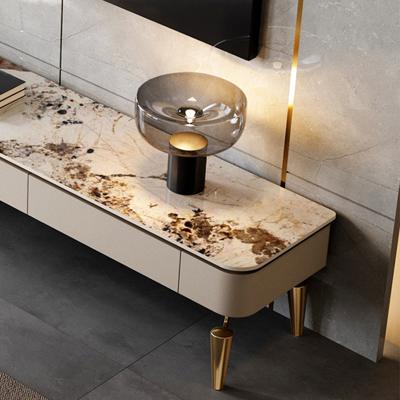 Enclosed Storage TV Media Console Glam Media Console with 3 Drawers Clearhalo 'furn' 'furn_tv_stands_entertainment_centers' 'Furniture' 'Living Room Furniture' 'TV Stands & Entertainment Centers' 'TV Stands & Media Storage Furniture' 'tv_stands_entertainment_centers' 7181582