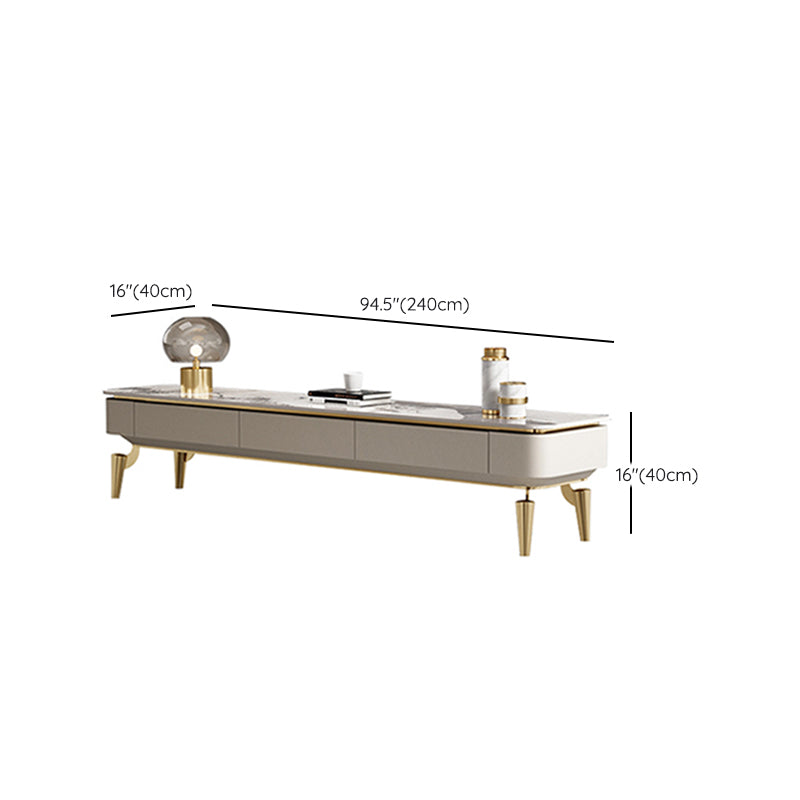 Enclosed Storage TV Media Console Glam Media Console with 3 Drawers Clearhalo 'furn' 'furn_tv_stands_entertainment_centers' 'Furniture' 'Living Room Furniture' 'TV Stands & Entertainment Centers' 'TV Stands & Media Storage Furniture' 'tv_stands_entertainment_centers' 7181588