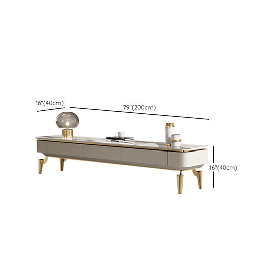 Stone Media Console Glam Cable Management TV Console with Drawers Clearhalo 'furn' 'furn_tv_stands_entertainment_centers' 'Furniture' 'Living Room Furniture' 'TV Stands & Entertainment Centers' 'TV Stands & Media Storage Furniture' 'tv_stands_entertainment_centers' 7181612
