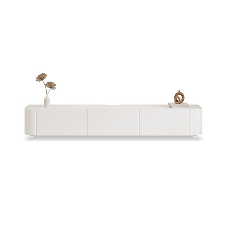 White Faux Wood Media Console Contemporary TV Stand Console with Drawers 71"L x 16"W x 16.5"H Clearhalo 'furn' 'furn_tv_stands_entertainment_centers' 'Furniture' 'Living Room Furniture' 'TV Stands & Entertainment Centers' 'TV Stands & Media Storage Furniture' 'tv_stands_entertainment_centers' 7181616