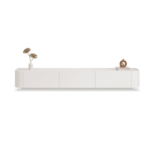 White Faux Wood Media Console Contemporary TV Stand Console with Drawers Clearhalo 'furn' 'furn_tv_stands_entertainment_centers' 'Furniture' 'Living Room Furniture' 'TV Stands & Entertainment Centers' 'TV Stands & Media Storage Furniture' 'tv_stands_entertainment_centers' 7181623