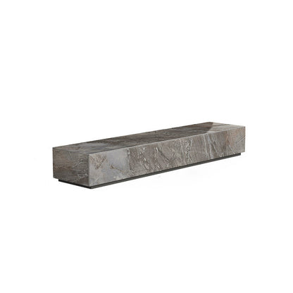 Brown Stone TV Stand Console Contemporary Media Console with Drawers 59.1"L x 15.7"W x 9.8"H Clearhalo 'furn' 'furn_tv_stands_entertainment_centers' 'Furniture' 'Living Room Furniture' 'TV Stands & Entertainment Centers' 'TV Stands & Media Storage Furniture' 'tv_stands_entertainment_centers' 7181632