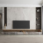Brown Stone TV Stand Console Contemporary Media Console with Drawers Clearhalo 'furn' 'furn_tv_stands_entertainment_centers' 'Furniture' 'Living Room Furniture' 'TV Stands & Entertainment Centers' 'TV Stands & Media Storage Furniture' 'tv_stands_entertainment_centers' 7181634