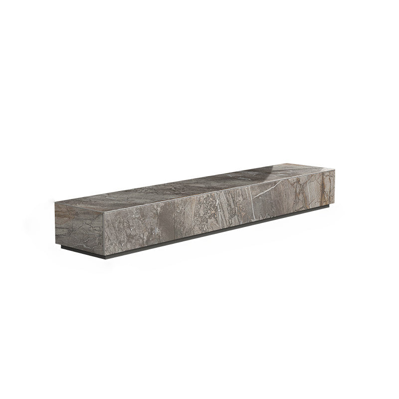 Brown Stone TV Stand Console Contemporary Media Console with Drawers 79"L x 16"W x 10"H Clearhalo 'furn' 'furn_tv_stands_entertainment_centers' 'Furniture' 'Living Room Furniture' 'TV Stands & Entertainment Centers' 'TV Stands & Media Storage Furniture' 'tv_stands_entertainment_centers' 7181635