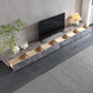 Brown Stone TV Stand Console Contemporary Media Console with Drawers Clearhalo 'furn' 'furn_tv_stands_entertainment_centers' 'Furniture' 'Living Room Furniture' 'TV Stands & Entertainment Centers' 'TV Stands & Media Storage Furniture' 'tv_stands_entertainment_centers' 7181636