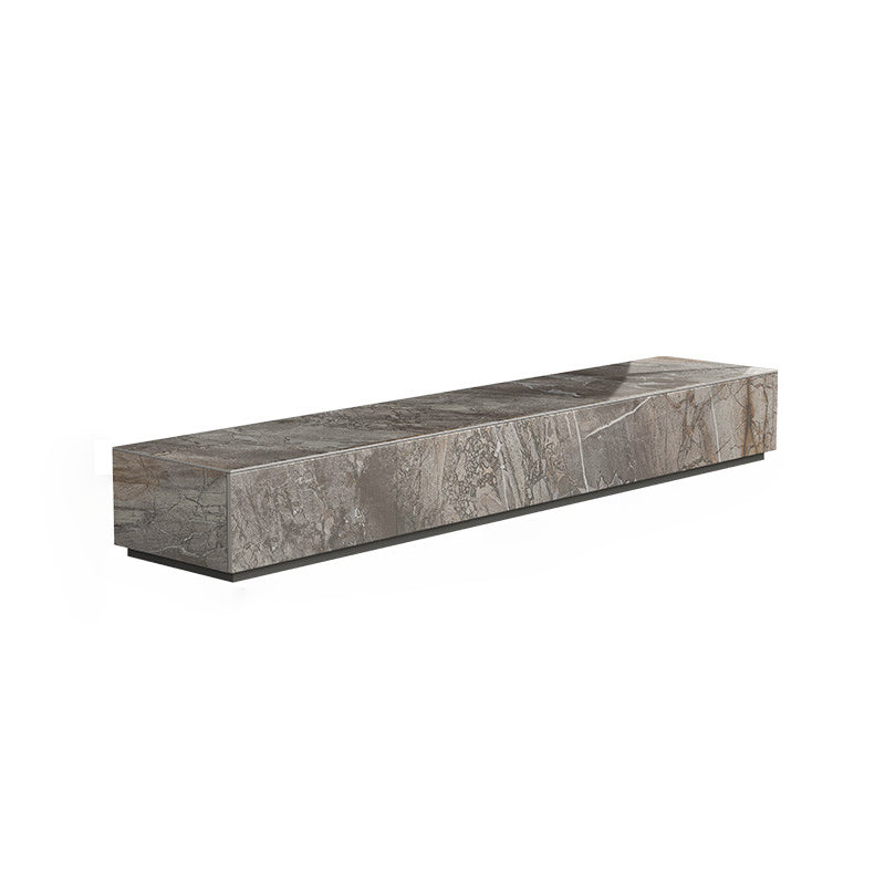 Brown Stone TV Stand Console Contemporary Media Console with Drawers 87"L x 16"W x 10"H Clearhalo 'furn' 'furn_tv_stands_entertainment_centers' 'Furniture' 'Living Room Furniture' 'TV Stands & Entertainment Centers' 'TV Stands & Media Storage Furniture' 'tv_stands_entertainment_centers' 7181637