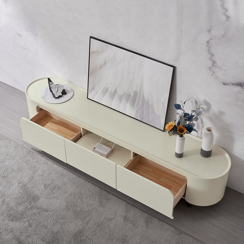 Stone TV Media Console Contemporary Media Console with 3 Drawers Clearhalo 'furn' 'furn_tv_stands_entertainment_centers' 'Furniture' 'Living Room Furniture' 'TV Stands & Entertainment Centers' 'TV Stands & Media Storage Furniture' 'tv_stands_entertainment_centers' 7181659