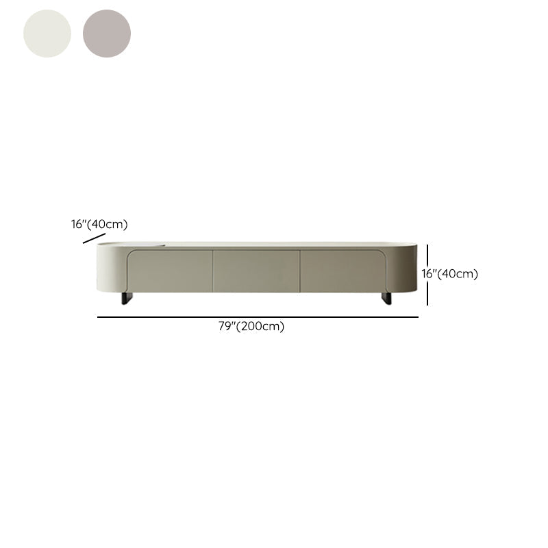 Stone TV Media Console Contemporary Media Console with 3 Drawers Clearhalo 'furn' 'furn_tv_stands_entertainment_centers' 'Furniture' 'Living Room Furniture' 'TV Stands & Entertainment Centers' 'TV Stands & Media Storage Furniture' 'tv_stands_entertainment_centers' 7181669