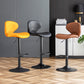 Swivel Adjustable Height Bar Stool Industrial Metal Patio Bar Stool with Cushion