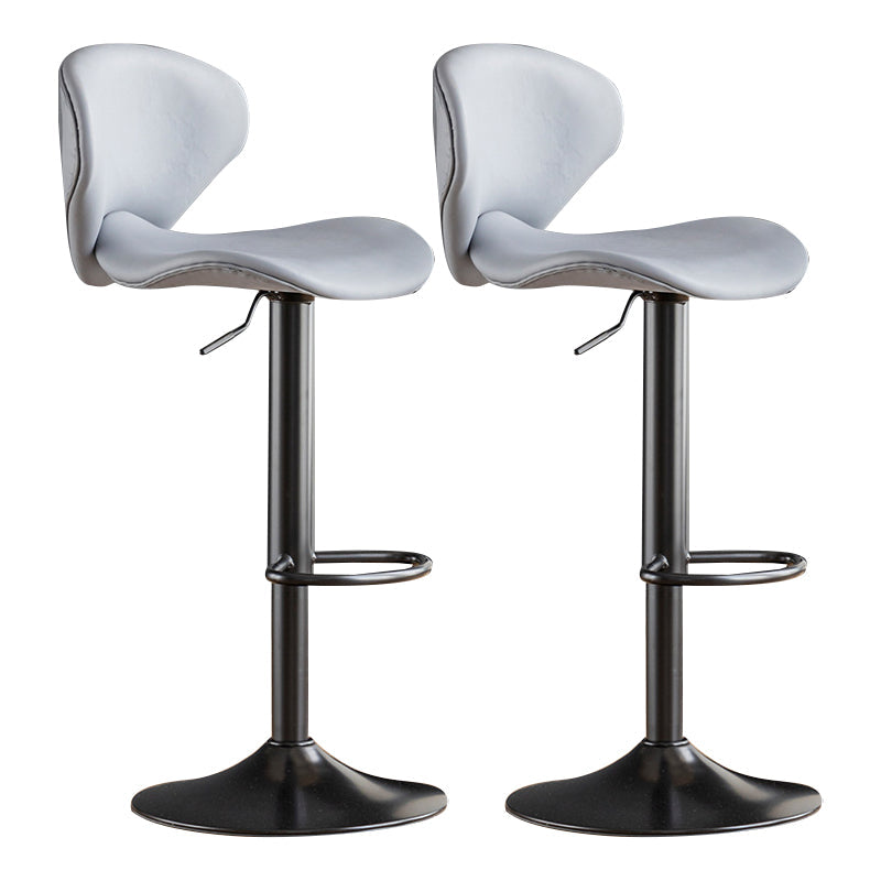 Swivel Adjustable Height Bar Stool Industrial Metal Patio Bar Stool with Cushion