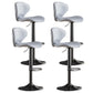Swivel Adjustable Height Bar Stool Industrial Metal Patio Bar Stool with Cushion