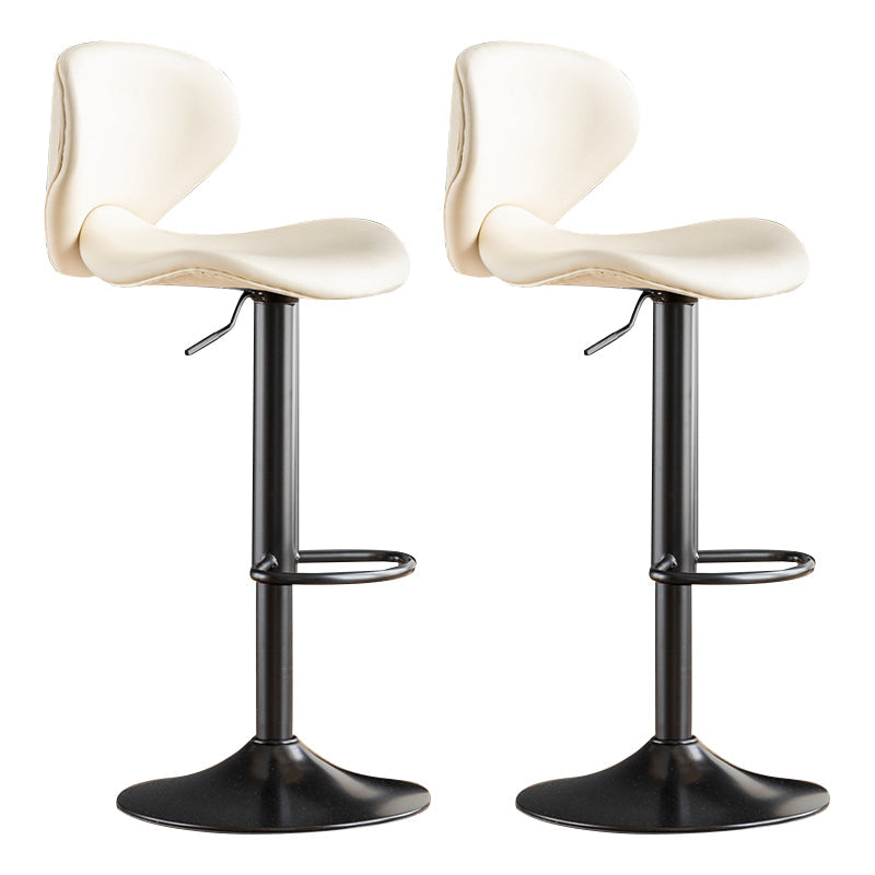 Swivel Adjustable Height Bar Stool Industrial Metal Patio Bar Stool with Cushion