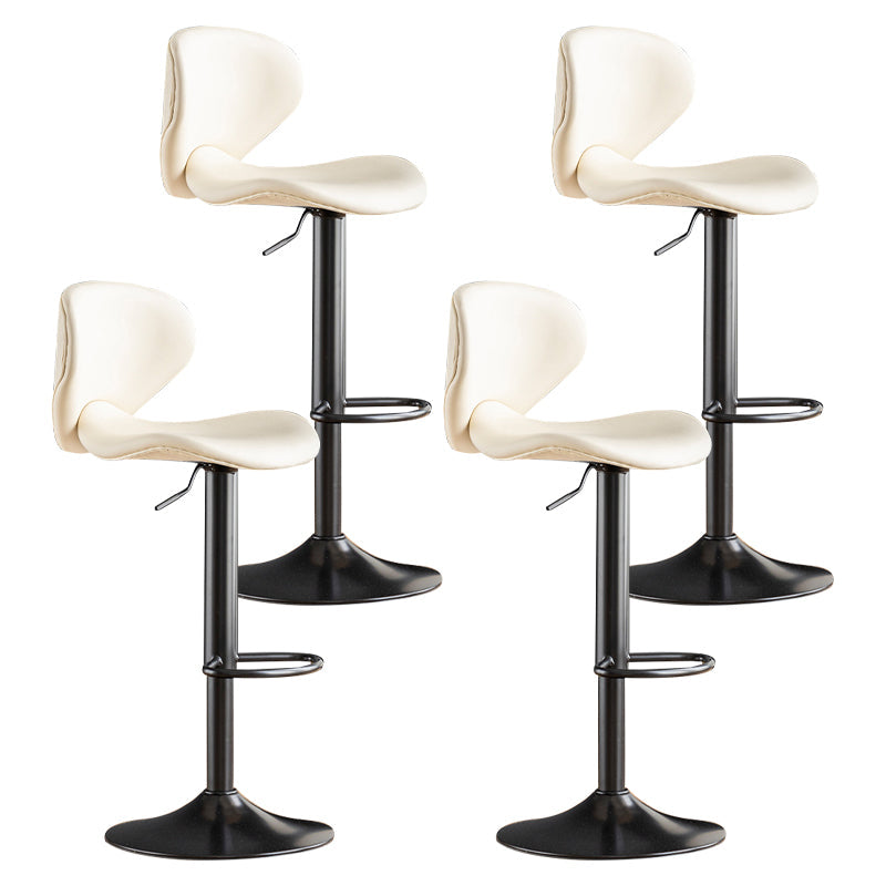 Swivel Adjustable Height Bar Stool Industrial Metal Patio Bar Stool with Cushion