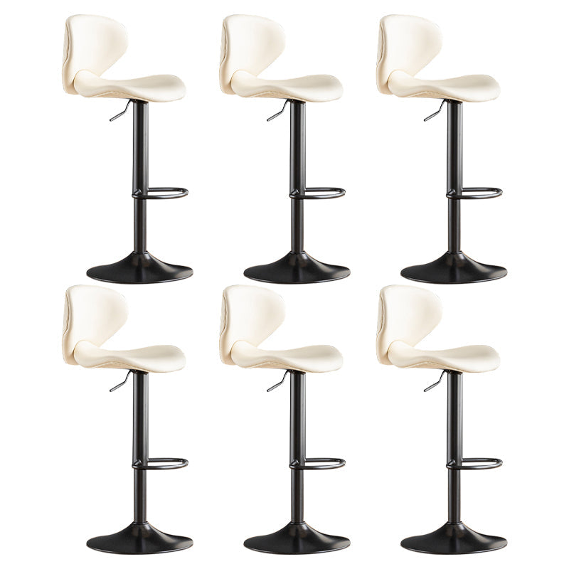 Swivel Adjustable Height Bar Stool Industrial Metal Patio Bar Stool with Cushion