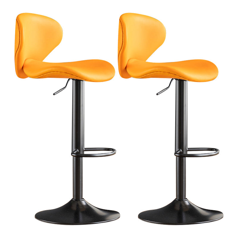 Swivel Adjustable Height Bar Stool Industrial Metal Patio Bar Stool with Cushion