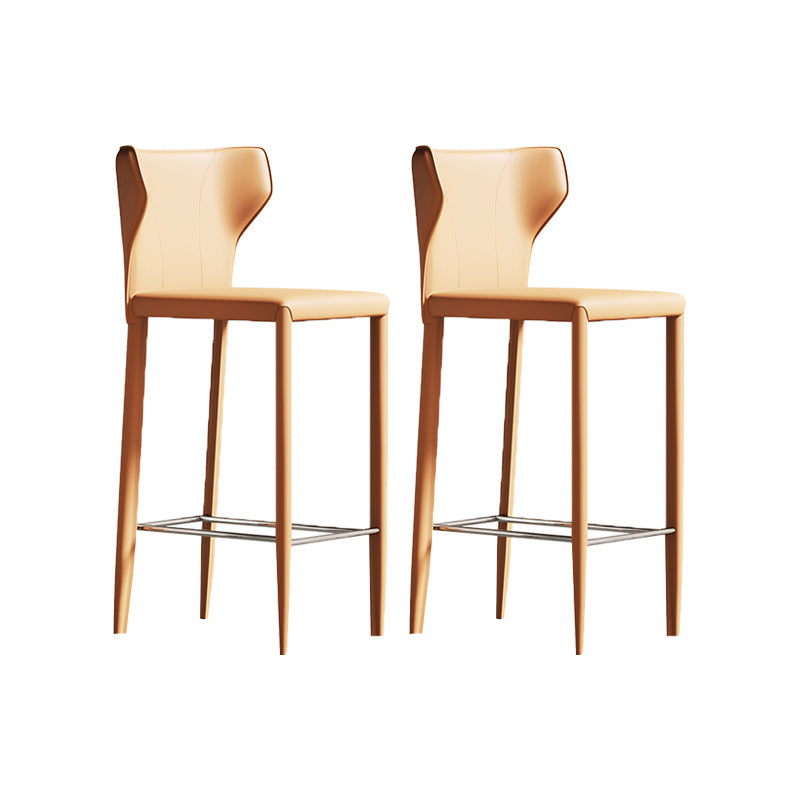 Chaise de comptoir en cuir en faux en cuir intérieur