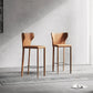 Chaise de comptoir en cuir en faux en cuir intérieur