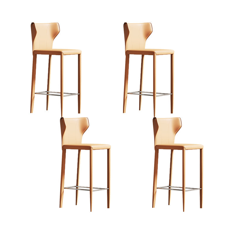 Chaise de comptoir en cuir en faux en cuir intérieur