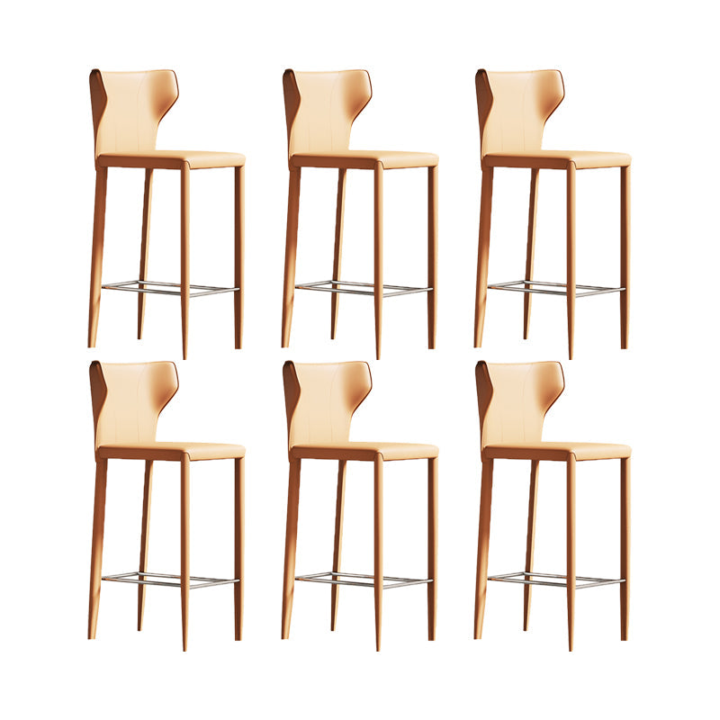 Chaise de comptoir en cuir en faux en cuir intérieur