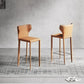 Chaise de comptoir en cuir en faux en cuir intérieur