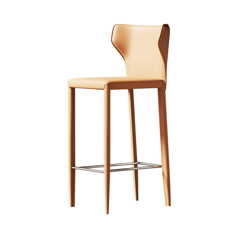 Chaise de comptoir en cuir en faux en cuir intérieur