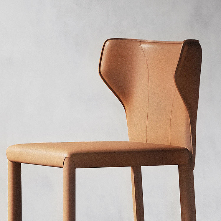 Chaise de comptoir en cuir en faux en cuir intérieur