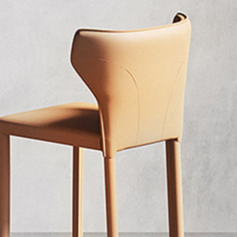 Chaise de comptoir en cuir en faux en cuir intérieur