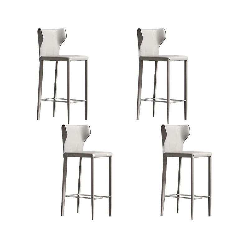 Chaise de comptoir en cuir en faux en cuir intérieur