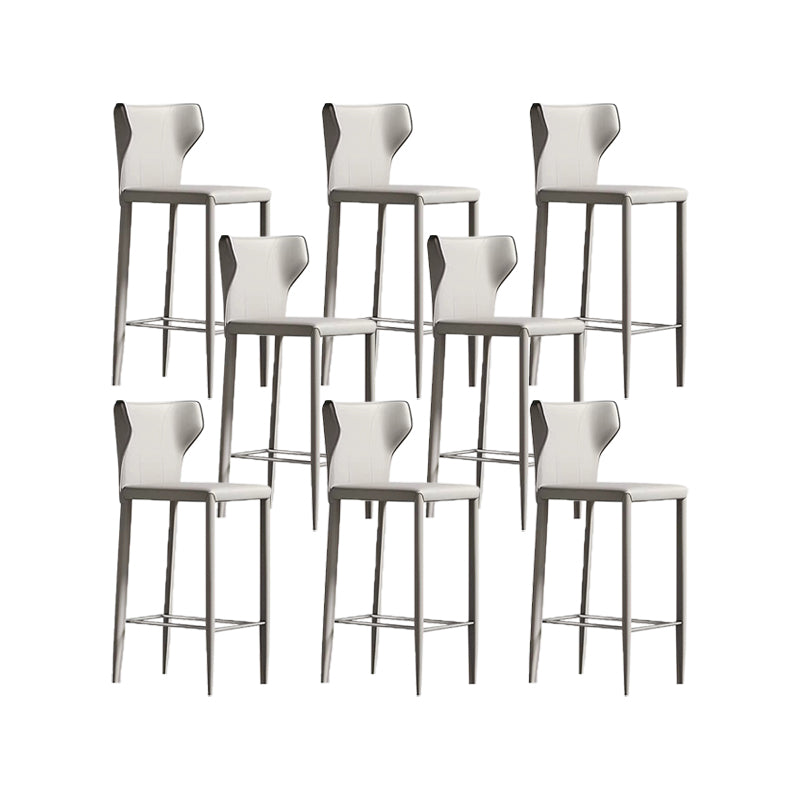 Chaise de comptoir en cuir en faux en cuir intérieur