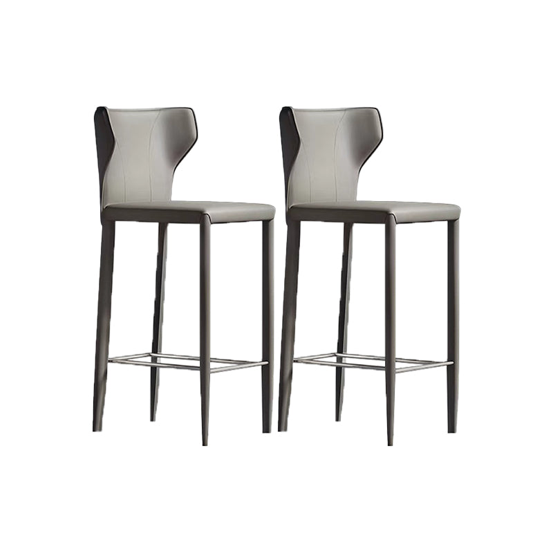 Chaise de comptoir en cuir en faux en cuir intérieur