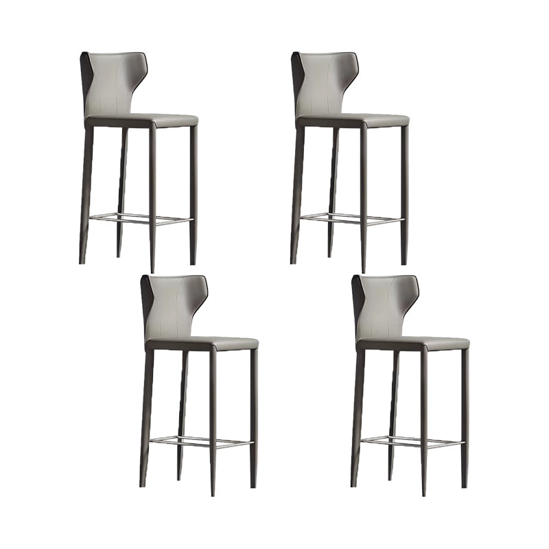 Chaise de comptoir en cuir en faux en cuir intérieur