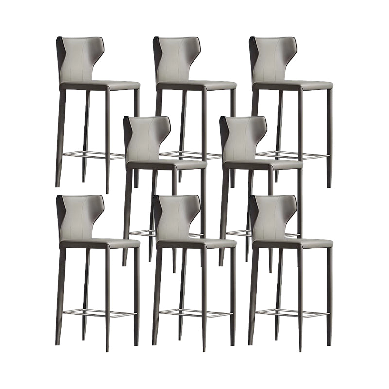 Chaise de comptoir en cuir en faux en cuir intérieur