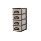 Vertical Filing Cabinet Plastic Drawers File Cabinet for Home and Office