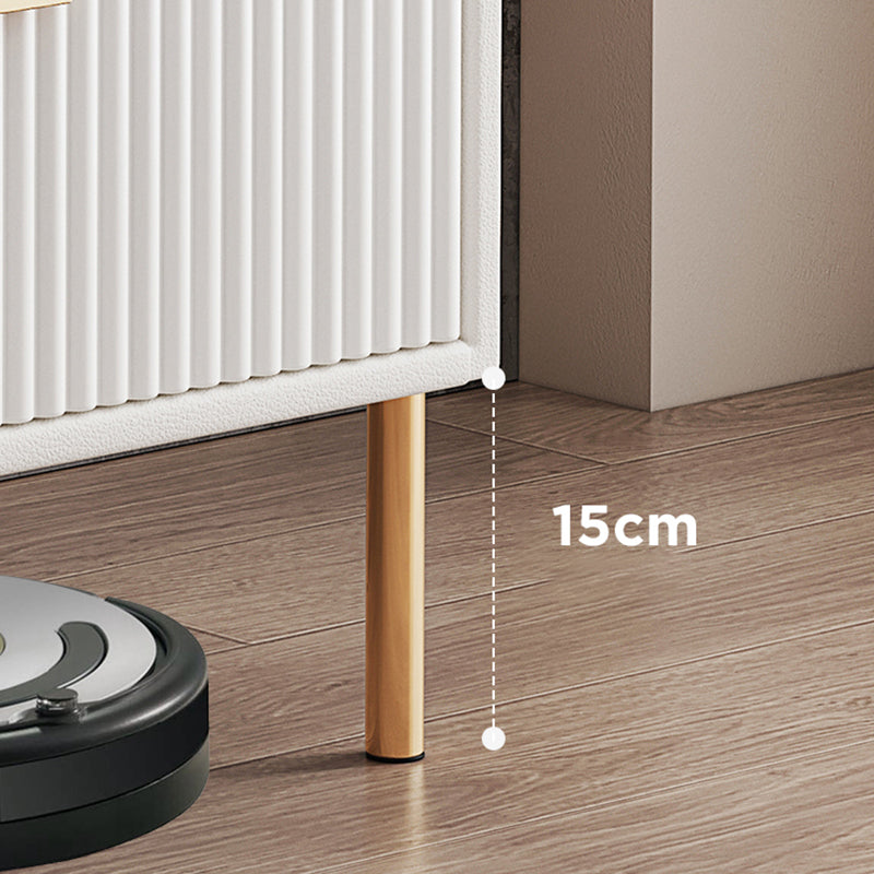 Comodini del letto glam del cabinetto del comodino in pietra con 2 cassetti