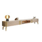 Glam TV Stand Console Stone Brown Media Console with Drawers 94.5"L x 16"W x 16"H Clearhalo 'furn' 'furn_tv_stands_entertainment_centers' 'Furniture' 'Living Room Furniture' 'TV Stands & Entertainment Centers' 'TV Stands & Media Storage Furniture' 'tv_stands_entertainment_centers' 7184665