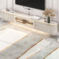 Glam TV Media Console Stone TV Stand Console for Living Room 79"L x 12"W x 12"H Clearhalo 'furn' 'furn_tv_stands_entertainment_centers' 'Furniture' 'Living Room Furniture' 'TV Stands & Entertainment Centers' 'TV Stands & Media Storage Furniture' 'tv_stands_entertainment_centers' 7184684