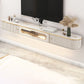 Glam TV Media Console Stone TV Stand Console for Living Room 94.5"L x 12"W x 12"H Clearhalo 'furn' 'furn_tv_stands_entertainment_centers' 'Furniture' 'Living Room Furniture' 'TV Stands & Entertainment Centers' 'TV Stands & Media Storage Furniture' 'tv_stands_entertainment_centers' 7184694