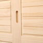 Modern Freestanding Wardrobe Pine Solid Wood Wardrobe with Drawer