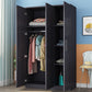 Contemporary Style Wardrobe Closet Wood Combination Armoire for Bedroom
