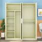 Contemporary Style Wardrobe Closet Wood Combination Armoire for Bedroom
