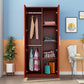 Contemporary Style Wardrobe Closet Wood Combination Armoire for Bedroom