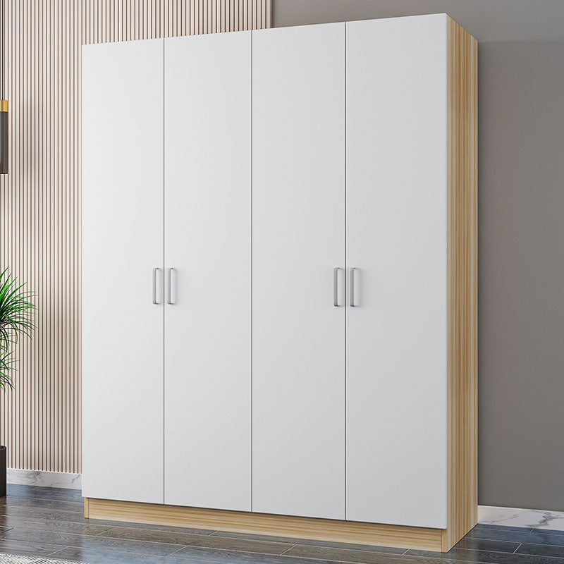 Contemporary Style Wardrobe Closet Wood Combination Armoire for Bedroom