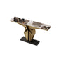 Glam Metal Console Table Rectangle Console Sofa Table for Hall 47"L x 14"W x 33"H Gold Clearhalo 'Console Tables' 'console_tables' 'Entry & Mudroom Furniture' 'furn' 'furn_console_tables' 'Furniture' 7185269
