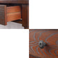 Mid Century Modern Wood Console Table Drawers Included Console Sofa Table for Hall